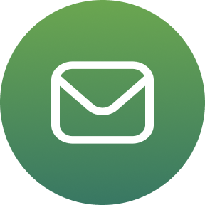 icone vert avec une enveloppe